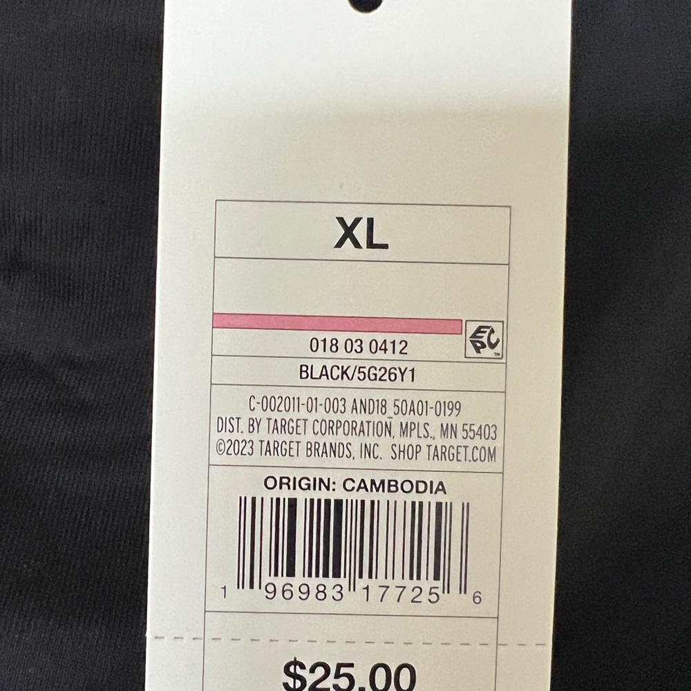 Women’s Black off the shoulder dress, Size XL, NWT